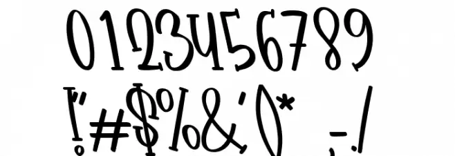 Babyface Tilted Font OTHER CHARS