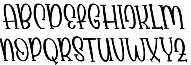 Babyface Tilted Font Litere mari