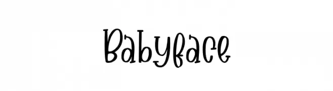 Babyface  Frei Schriftart Herunterladen
