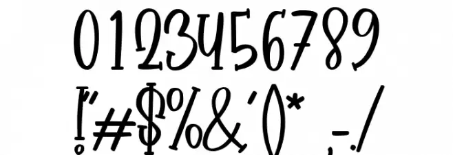 Babyface Font OTHER CHARS