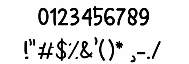 Babyground Font OTHER CHARS