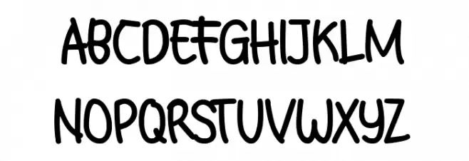 Babyground Font UPPERCASE