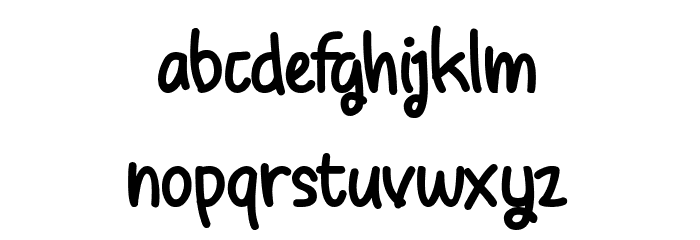 Babyground Font LOWERCASE