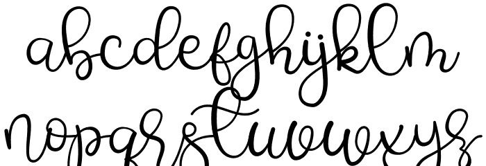 Babyla Free Font LOWERCASE