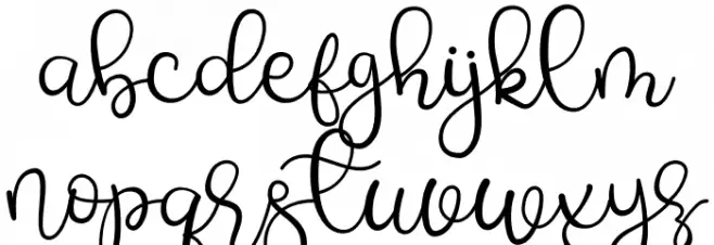 Babyla Free Font LOWERCASE