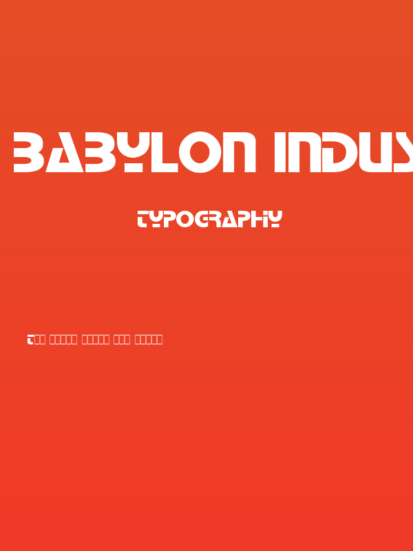 Babylon Industrial Poster