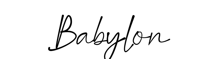 Babylon  baixar fontes gratis