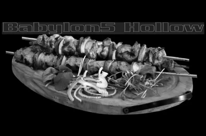 Babylon5 Hollow Шрифта examples