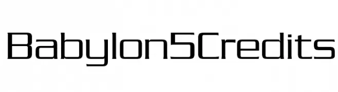 Babylon5Credits  Fuentes Gratis Descargar