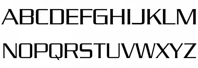 Babylon5Credits Schriftart Groß