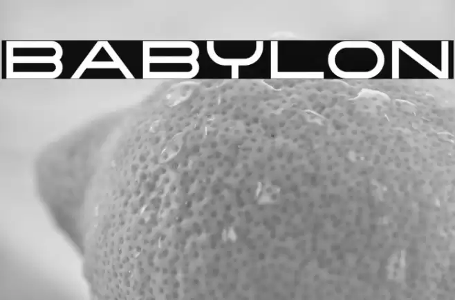 Babylon Font examples