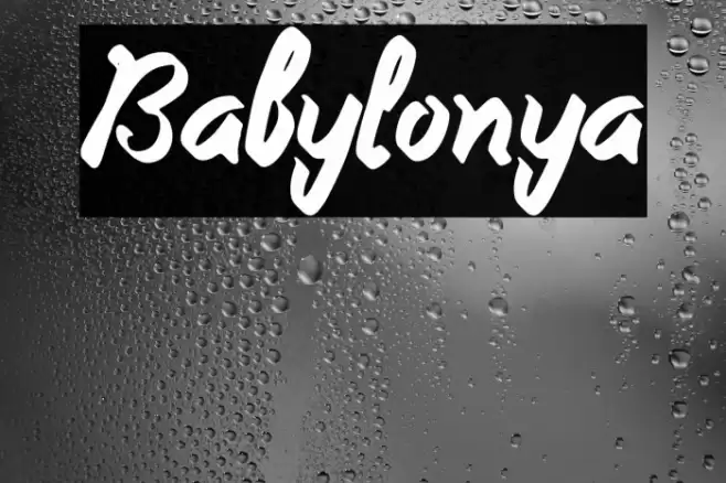 Babylonya Font examples