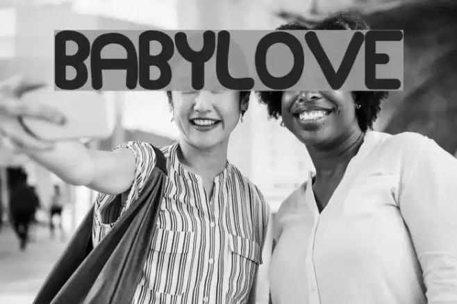 Babylove Font examples