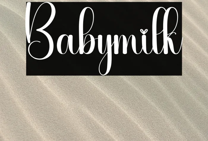 Babymilk Example 1