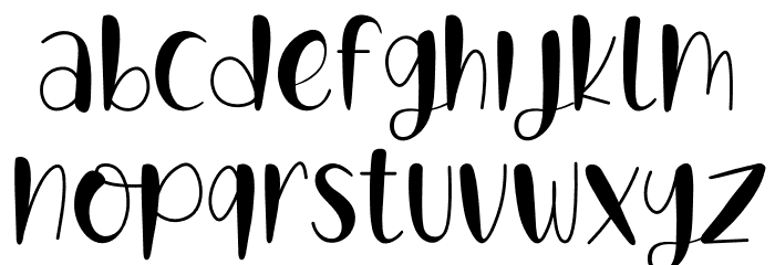 Babymom Font LOWERCASE
