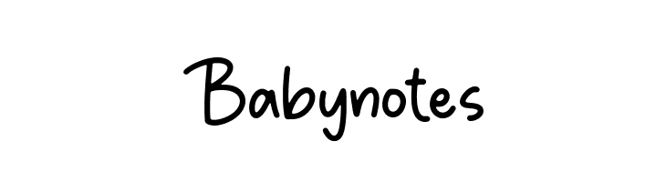 Babynotes  les polices de caractères gratuit tlcharger