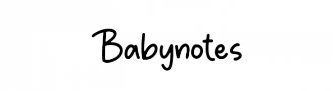 Babynotes  नि: शुल्क फ़ॉन्ट्स डाउनलोड