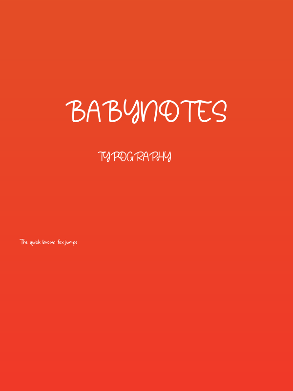 Babynotes Poster