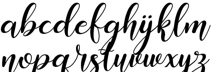 Babyola Font LOWERCASE