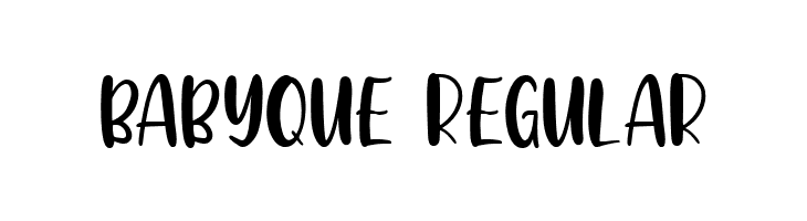 Babyque Regular  Descarca Fonturi Gratis