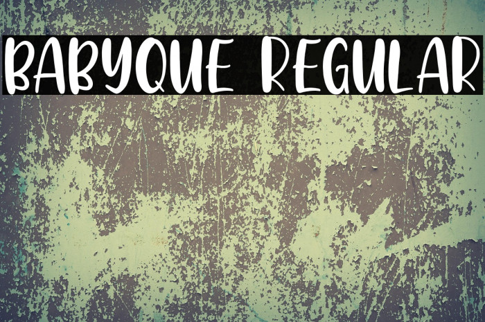 Babyque Regular Example 2