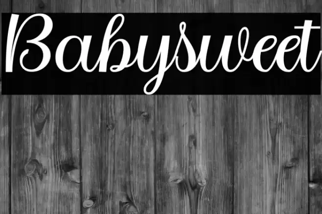 Babysweet Font examples
