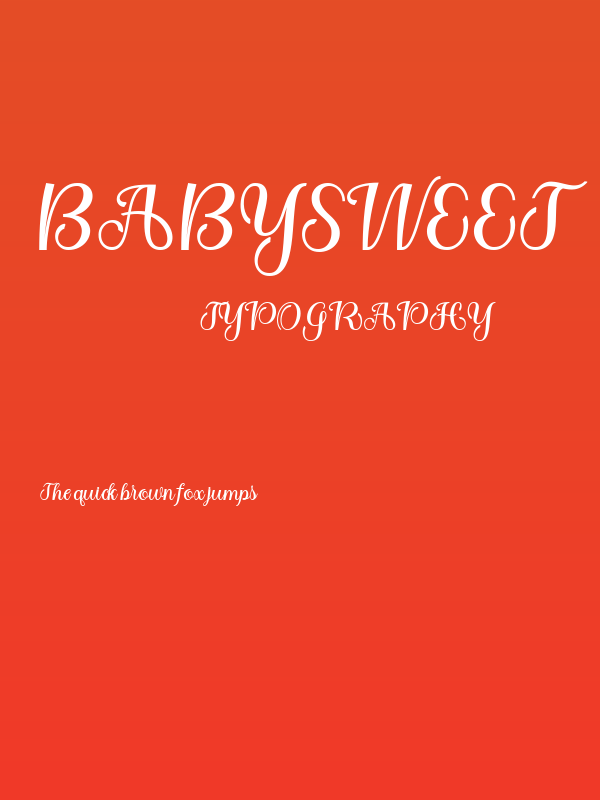 Babysweet Poster