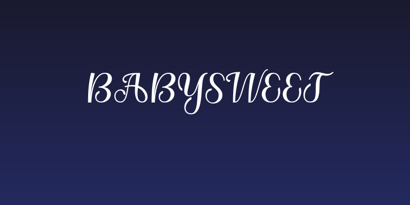 Babysweet Social Header