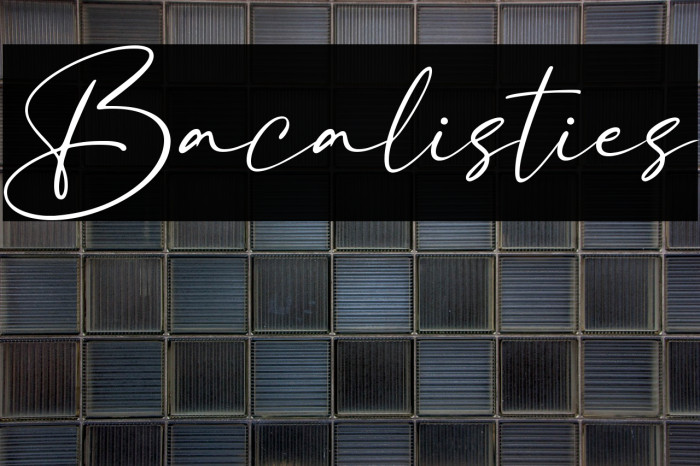 Bacalisties Example 1