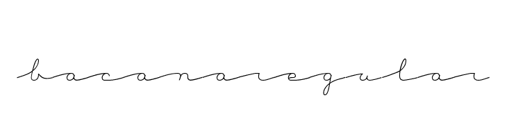 BacanaRegular  Free Fonts Download