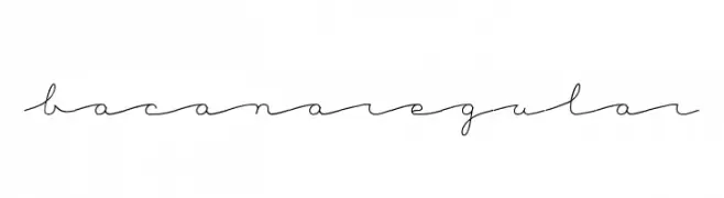 BacanaRegular  Frei Schriftart Herunterladen