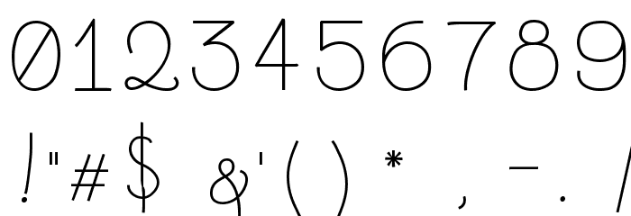 BacanaRegular Font OTHER CHARS