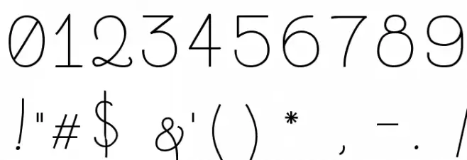 BacanaRegular Font OTHER CHARS