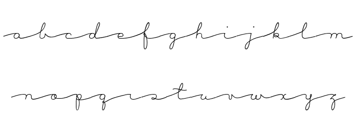 BacanaRegular Font LOWERCASE