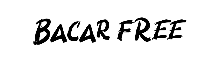 Bacar FREE  フリーフォントのダウンロード