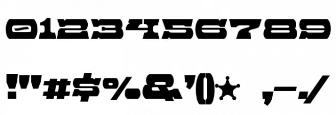 Baccer Font Alte caractere