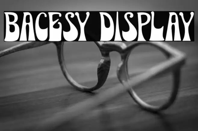 Bacesy Display Font examples
