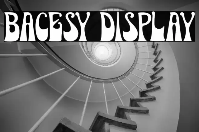 Bacesy Display Font examples