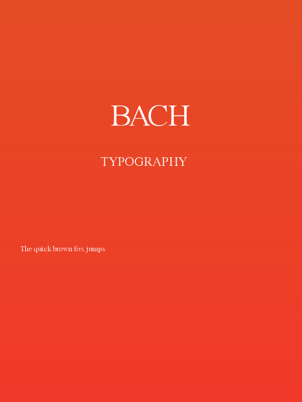 Bach Poster