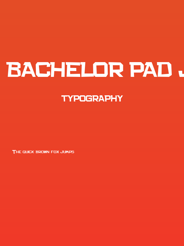 Bachelor Pad JL Poster