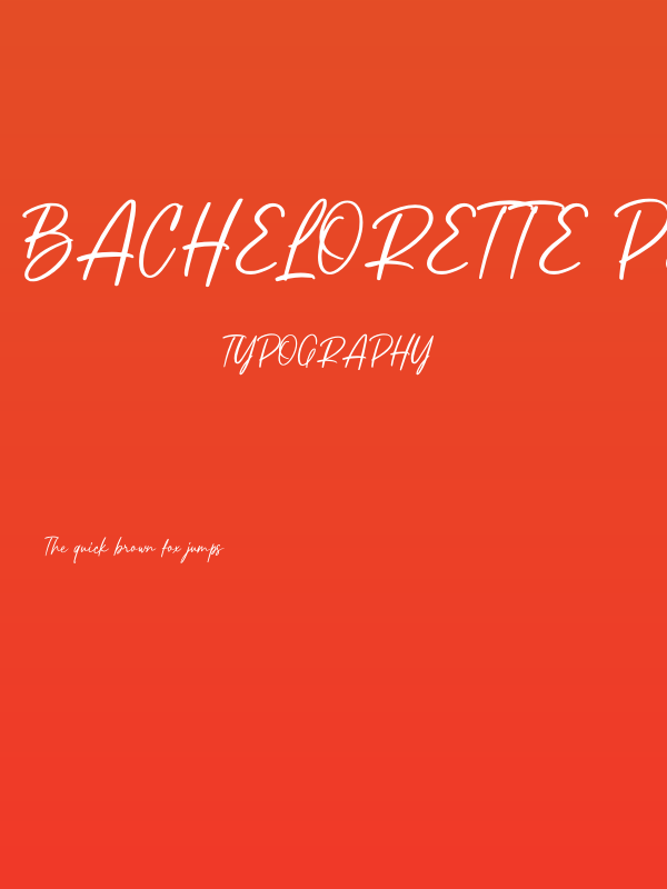 Bachelorette PERSONAL USE ONLY Regular Poster