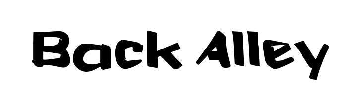 Back Alley  フリーフォントのダウンロード
