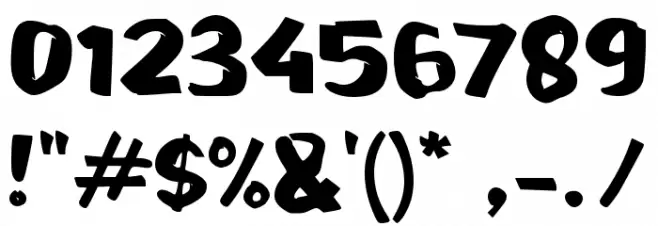 Back Alley Font OTHER CHARS