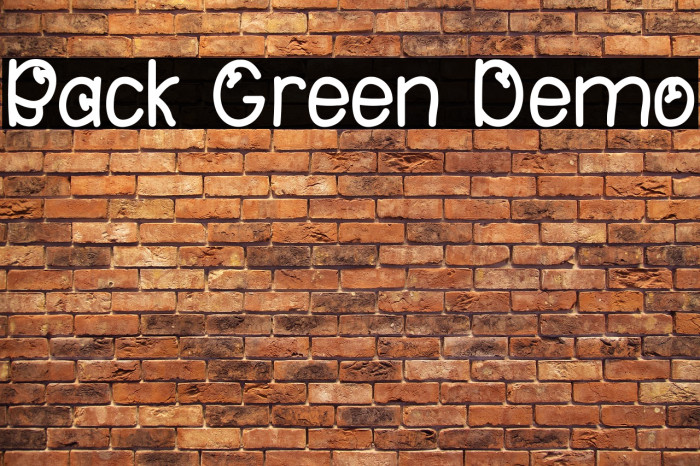Back Green Demo Example 2