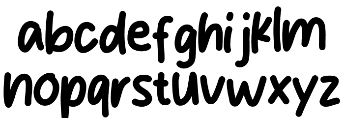 Back Home Regular Font LOWERCASE