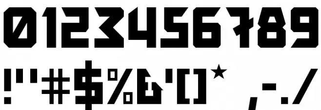 Back In The USSR DL Font OTHER CHARS