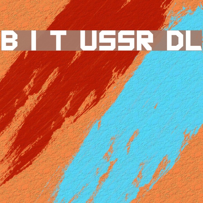 Back In The USSR DL Font examples