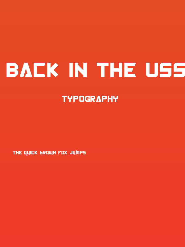 Back In The USSR DL Poster