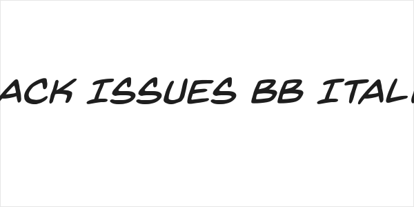 Back Issues BB Italic Logo