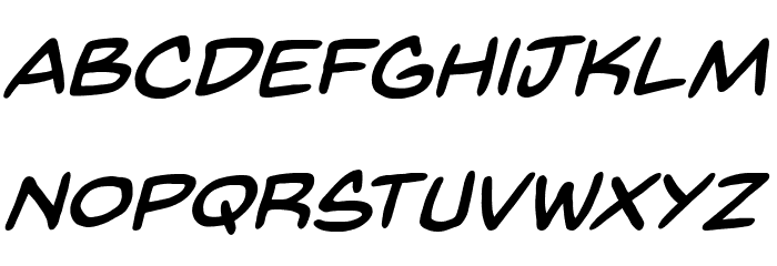 Back Issues BB Italic Font LOWERCASE
